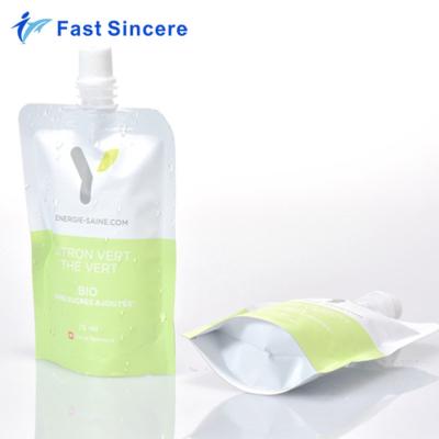 China Recyclable Non-breakage Reusable Small Food Spout Pouch For Liquid Packaging for sale