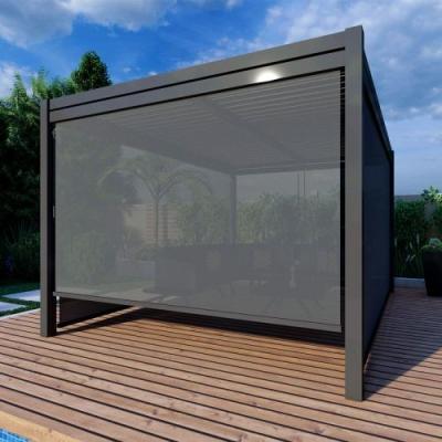 China Remote control Aluminium DIY pergola with louver roof en venta