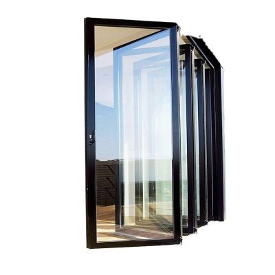 China Energy Saving Aluminum Folding Doors High Temperature Resist for sale