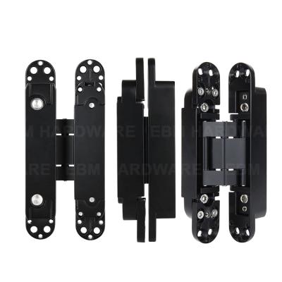 China 180 Degree Hinge 3D Adjustable Hinges EBM 3 Ways Adjustable Heavy Duty 3D Concealed Door Hinges 80KG Invisible Concealed Hinges for sale