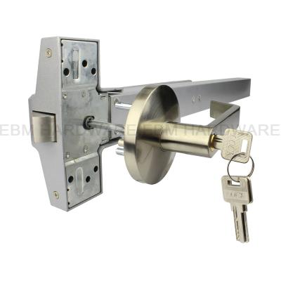 China Exterior Trim Lever for Panic Exit Device Panic Exit Device Zinc Alloy External Panic Trim Lock with Keys Lever Handle Exterior Lock for Panic Bar for sale