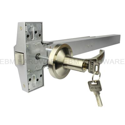 China Wooden Doors External Lever Handle Balance Handle Zinc Alloy Lock For Fire Door Panic Bar Device for sale