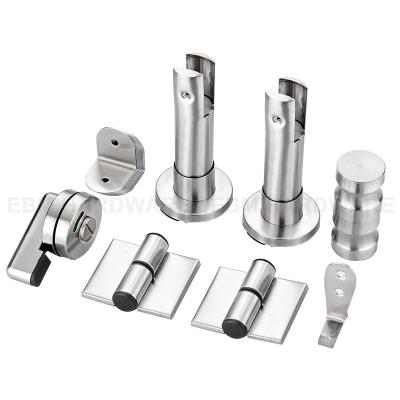 China Modern Toilet Compartment Hardware 304 Stainless Steel Toilet Accessories Compartment Toilet Accessories Partition Fittings for sale