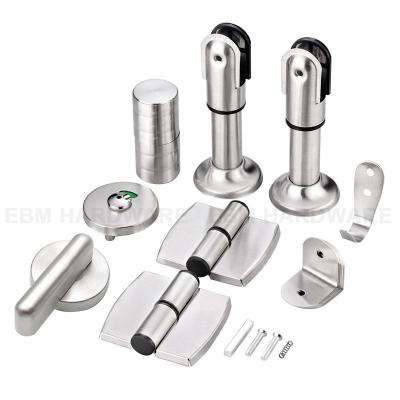 China Best Selling Modern Public Durable 304 Stainless Steel Washroom Toilet Compartment Partiiton Hardware Accessories Fittings for sale