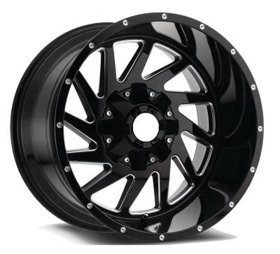 China Off-Road Car Trailer Wheel Rim 4X4 Wheel 20 22 Inch Passenger Negative Offset Forged Alloy Wheel Deep Plate Rim for sale