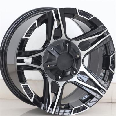 China Aluminum Flrocky New Design 16*8.0 Inch 5/6X114.3~139.7 Truck Car Wheels Rims Alloy Disc Wheel Off-Road Pickup Rim for sale