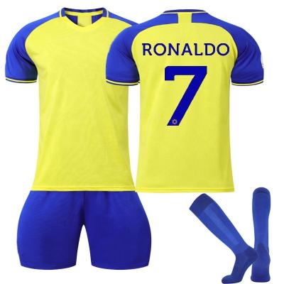 China Sets Top Quality Thailand Soccer Jersey Men's ronaldo Football Uniform Set Soccer Wear New 2023 Custom Soccer Jersey Set Camisas for sale