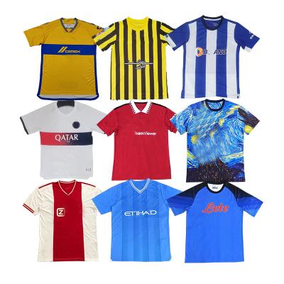 China Shirts & Tops Thailand Quality Custom 23-24 New Season Cheap Price Football Shirt Uniform Sublimation Soccer Club Jersey Set Adult Kids Soccer for sale