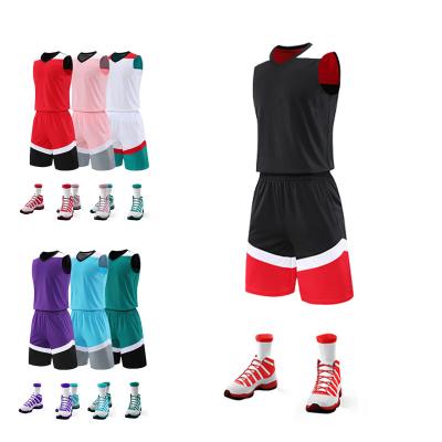 China Anti-Bacterial Plus Size Basketball Uniform Cheap High Quality Jersey Quick Dry Fashion Basketball Clothes for sale