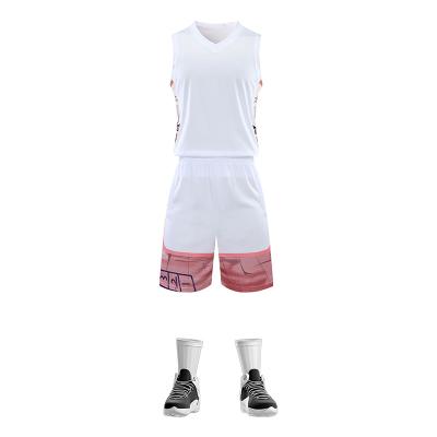 China Anti-Bacterial China Factory Good Quality Uniforms Custom Logo Basketball Jerseys Set for sale