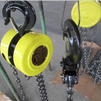 China Best Mining Hoist Elevator Chain Block Pulley Block 2 Ton 9M Lifting for sale