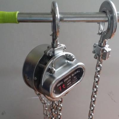 China Construction Hoist Price HBSS Good All 304 Stainless Steel Manual Chain Block 2T for sale