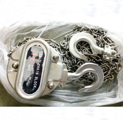 China Construction Hoist s/s Chain Hoist 1/2 Ton 1t All Stainless Steel Chain Hoist for sale