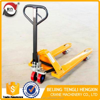 China 2.5 Ton Hydraulic AC Mount Pump Hand Pallet Truck Forklift Hand Pallet Jack 70*80 for sale