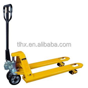 China Nylon or Forklift 4t Hydraulic PU CE Certificate Manual Hand Pallet Truck Model New for sale