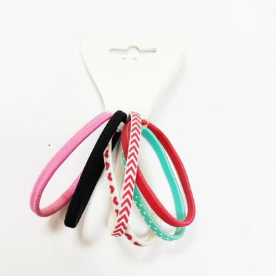 China Fashion Attractive Kids Colorful Hair Accessories Elastic Hair Rope Candy Color Hair Band For Teenagers Girls for sale