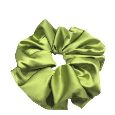 China Fashion Attractive Imitate Satin Silk Scrunchies High Stretched Elastic Hair Scrunchies Bands For Women for sale