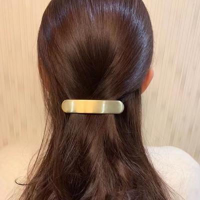 China Wholesale Environmentally Friendly Ponytail Holder For Women DIY Hair Accessories Vintage Metal Thin Hair Barrettes Clips French Barrette For Thick Hair for sale