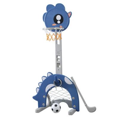 China Factory Plastic Adjustable Indoor Easy Set Cutest Design Baby Walker Baby Training Plastic Kids Play Indoor Amusement Park Kids Basketball Stand for sale