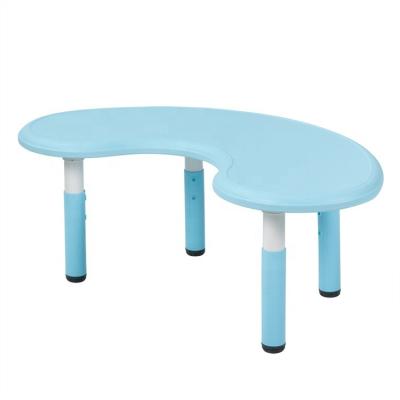 China Newfangle High Quality Wooden Plastic Wood Preschool Kids House Forest Lift Table and Chair Set Baby Learning Toy Table Children Plastic Table and Chair for sale