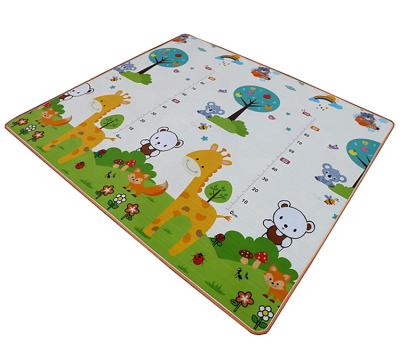 China Various Styles Factory Price Reversible Multifunctional Indoor Cute Design Mat For Playpen Kids Soft Roll Plastic Play Mat for sale