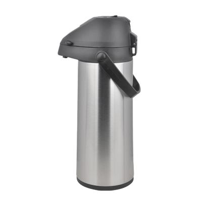 China 1.9L Stainless Steel PORTABLE Lever Pumping Coffee Glass Thermos Air Pot Insulated Thermos Pump Pot for sale