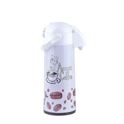 China PORTABLE home use 1.9l 2.5l wall coffee double plastic glass line airpot for sale