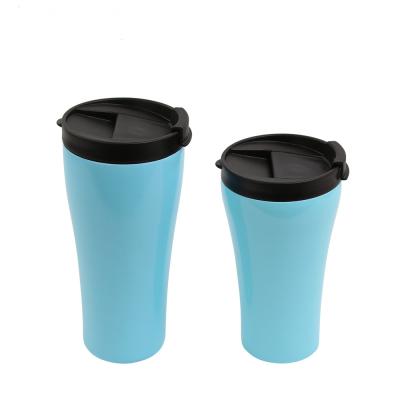 China Disposable Stainless Steel Thermos Flask 304 Travel Tea SS Insulated Coffee Cup With Screw Lid for sale