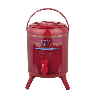 China New 18/8 PORTABLE Stainless Steel Water Pot Metal Printing Heat Insulation Barrel for sale