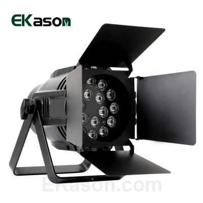 China Disco Stage Lighting 18*3w 3in1 DJ DMX512 dimmable rgbw led par light with baffle for sale