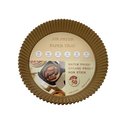 China High Quality Greaseproof High Temperature Air Fryer Parchment Paper Heavy Duty Non-Stick Liners for sale