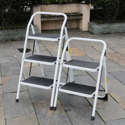 China Folding Ladders BOSON Household Adjustable Folding Steel Step Ladder for sale