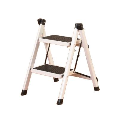 China Folding Ladders Folding Heavy Duty Lightweight Steel Step Stools Ladder Wide Anti-Skid Platform For Kitchen Shop for sale