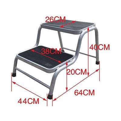 China Hot-selling Folding Ladders Two Step Ladder Stools Use For Car Wash for sale