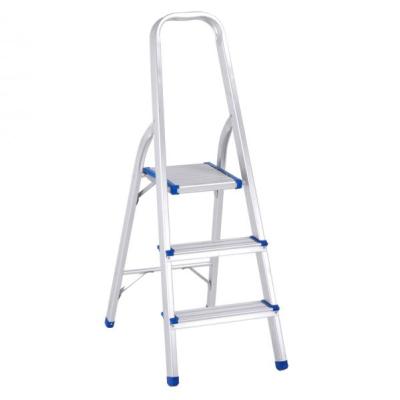 China High Quality 3 Step Folding Ladders Aluminum Alloy Household Ladder With En131 for sale