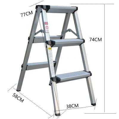 China Small Folding Ladders Aluminum Outdoor Ladder For Home Decor Project for sale