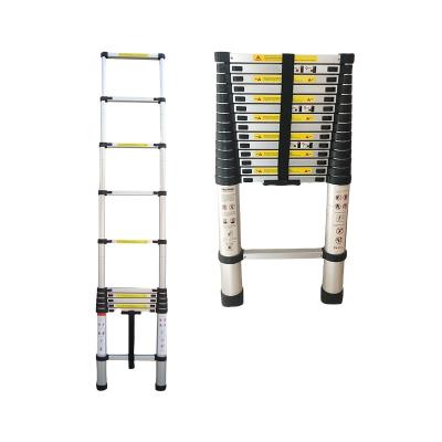 China Folding Ladders China Manufacturer 5.m/16.4ft Aluminum Telescopic Ladder for sale