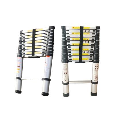 China Folding Ladders 5.4m/17.7ft Aluminum Telescopic Ladder With Soft End And Finger Protect System for sale