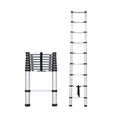 China Single Straight Aluminum Telescopic Ladder 6.2m Length Compact 15 Step High Quality Folding Ladders for sale