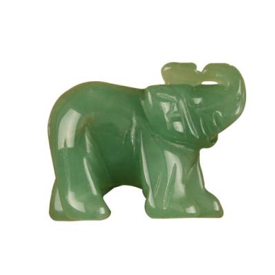 China Home Decoration Elephant jade decoration jade semi-precious stone carving animal home decoration jade decoration wholesale for sale