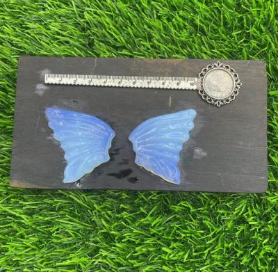 China Home Decoration 10cm Natural Energy Stone wings Set Female Model Single wings 5cm crystal wings for sale