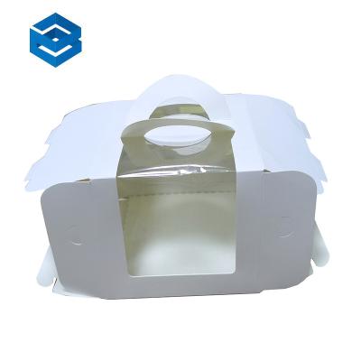 China Recyclable Custom Size Folding Environmental Protection Plain Kraft Paper Packaging Box for Cake Hotsale Fro for sale