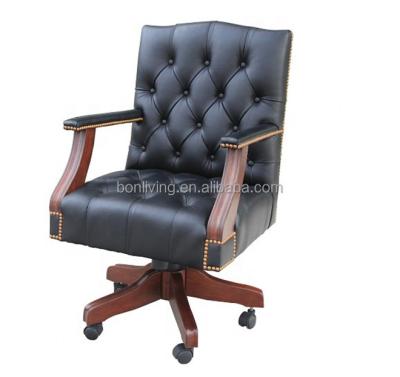 China Classic Brown Luxury Leather Office Chair Furniture Leather Sofa Set Furniture Home Office Gaming Rotating Chair for sale