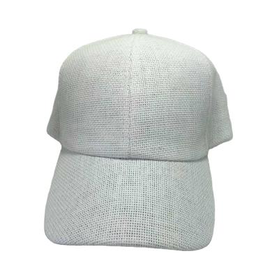 China Wholesale Custom Picture Logo 6 Panel Straw Baseball Summer Hat Paper Hat for sale