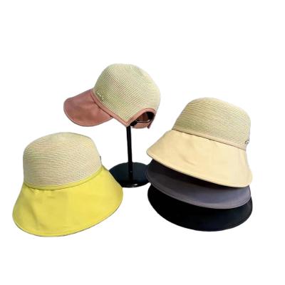 China New Image Summer Beach Straw Hat Girls Women Korean Style Breathable Sun Hat UV Protection Sun Hats for sale