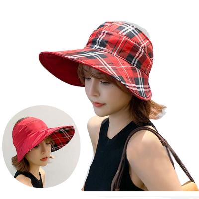 China Rbelse Eco-friendly Sports Roll Up Sun Visors For Women UV Protection Wide Brim Summer Beach Sports Foldable Hats for sale