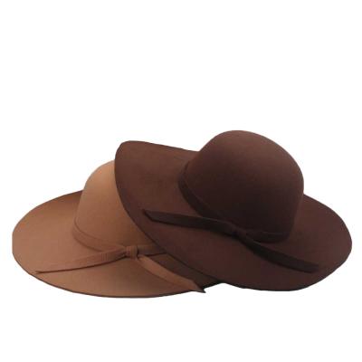 China COMMON Raelse Fashion Custom Handmade Wide Brim Womens Floppy Felt Hat for sale