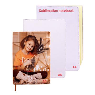 China Eco-friendly Paper Custom Printing Hard Cover Journals A4 A5 A6 PU Leather School Journal Notebooks Blank Sublimation Blank for sale