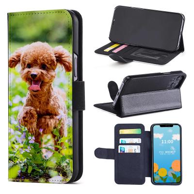 China Custom Designer Shockproof Luxury Magnetic Waterproof Blank Flip Case Sublimation Leather Phone Cases For Iphone 13 pro max for sale