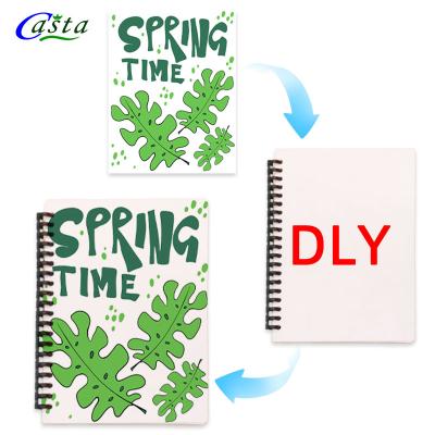 China Sublimation Blanks Wholesale Bulk Notebooks Bulk Cheap Sublimation Hardcover Free Sample Stationery Free Sample Binding Limit A5 Custom Spiral Notebook for sale